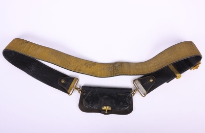 Post 1902 Territorial Artillery Officers Cross Belt and Pouch - 4