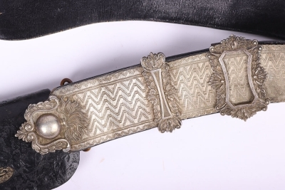 Post 1902 Volunteer Artillery Officers Cross Belt and Pouch - 3