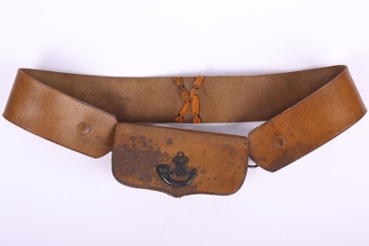 British Harrow Rifles Cross Belt and Pouch Set