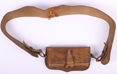 British Harrow Rifles Cross Belt and Pouch Set - 5