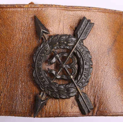 British Harrow Rifles Cross Belt and Pouch Set - 7