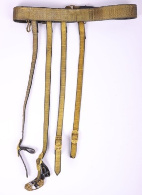 British Victorian Royal Artillery Officers Waist Belt - 3