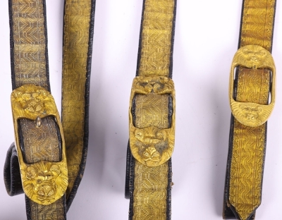 British Victorian Royal Artillery Officers Waist Belt - 5