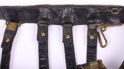 British Victorian Royal Artillery Officers Waist Belt - 6