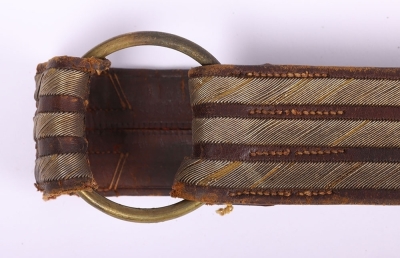 Victorian Cavalry Officers Undress Waist Belt - 4