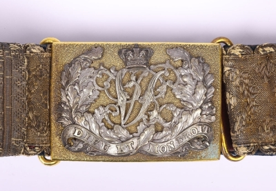 Victorian 1st Royal Dragoons Heavy Cavalry Officers Waist Belt