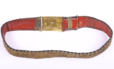 Victorian 1st Royal Dragoons Heavy Cavalry Officers Waist Belt - 2