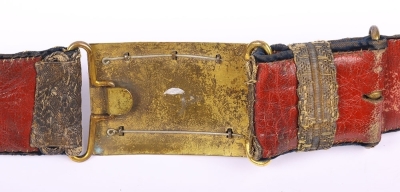 Victorian 1st Royal Dragoons Heavy Cavalry Officers Waist Belt - 3