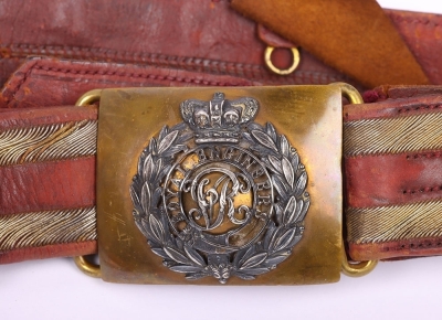 Victorian Royal Engineers Officers Sword Belt - 3