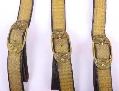British Victorian Royal Artillery Officers Waist Belt - 4