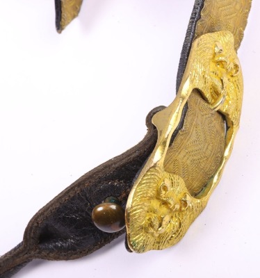 British Victorian Royal Artillery Officers Waist Belt - 6