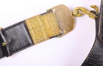 British Victorian Royal Artillery Officers Waist Belt - 8