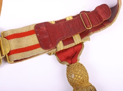 Victorian / Edwardian Officers Full Dress Waist Sash - 4