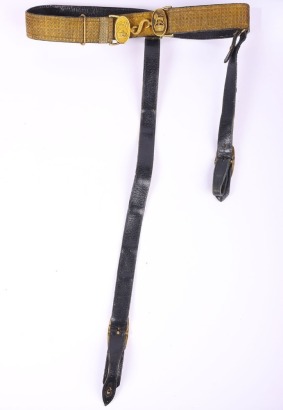 British Post 1902 Royal Artillery Officers Waist Belt