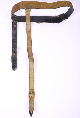 British Post 1902 Royal Artillery Officers Waist Belt - 3