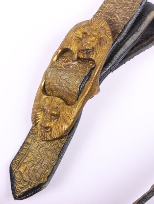 British Post 1902 Royal Artillery Officers Waist Belt - 5