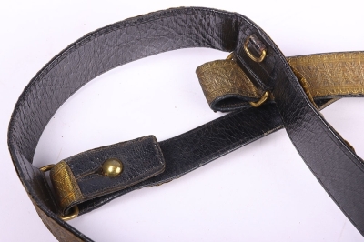 British Post 1902 Royal Artillery Officers Waist Belt - 7