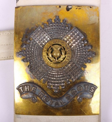 Royal Scots Cross Belt Plate and Baldric - 2