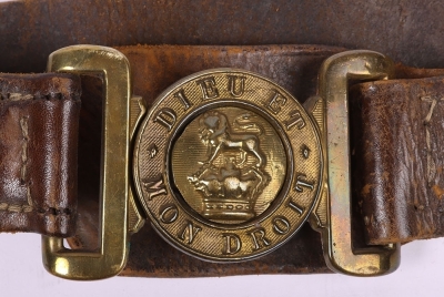 Victorian 1888 Pattern Waist Belt of the 9th Battalion Highland Light Infantry, - 2