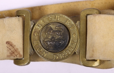 Victorian 1888 Pattern Waist Belt of the 9th Battalion Highland Light Infantry, - 3