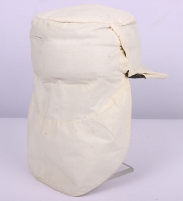 Scarce Indian Mutiny Period Peaked Forage Cap of the 14th Light Dragoons with Original White Cloth Cover and Neck Flap - 3