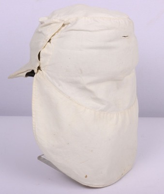 Scarce Indian Mutiny Period Peaked Forage Cap of the 14th Light Dragoons with Original White Cloth Cover and Neck Flap - 4