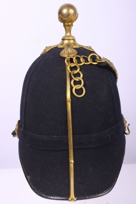 Rare South East of Scotland Artillery Territorial Officers Home Service Helmet - 4