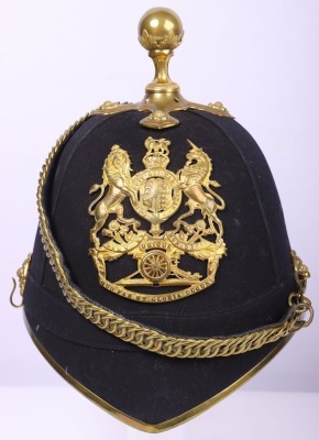 Post 1902 Royal Artillery Officers Home Service Helmet