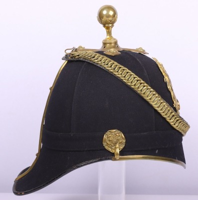Post 1902 Royal Artillery Officers Home Service Helmet - 4