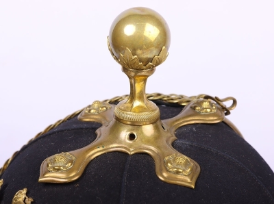 Post 1902 Royal Artillery Officers Home Service Helmet - 6