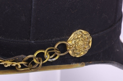 Post 1902 Royal Artillery Officers Home Service Helmet - 7