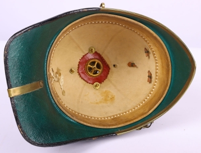 Post 1902 Royal Artillery Officers Home Service Helmet - 9