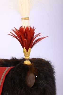 Victorian / Edwardian 11th Hussars Officers Full Dress Busby - 5