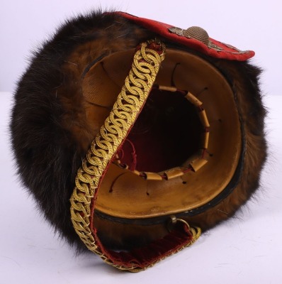 Victorian / Edwardian 11th Hussars Officers Full Dress Busby - 8