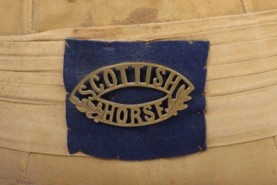 Rare Boer War Scottish Horse Other Ranks Foreign Service Helmet - 6