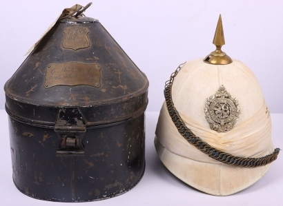 Attributed Argyll & Sutherland Highlanders Post 1881 Officers Foreign Service Helmet