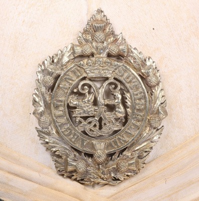 Attributed Argyll & Sutherland Highlanders Post 1881 Officers Foreign Service Helmet - 10