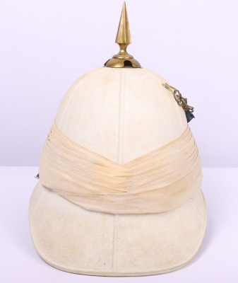 Attributed Argyll & Sutherland Highlanders Post 1881 Officers Foreign Service Helmet - 12