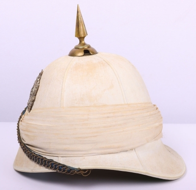 Attributed Argyll & Sutherland Highlanders Post 1881 Officers Foreign Service Helmet - 13