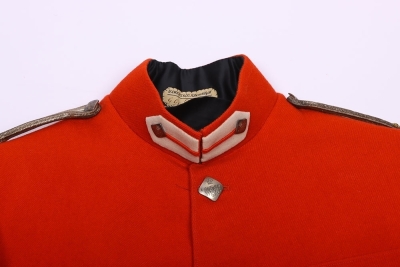 Victorian scarlet undress tunic for an officer of the Westmoreland and Cumberland Yeomanry Cavalry - 2