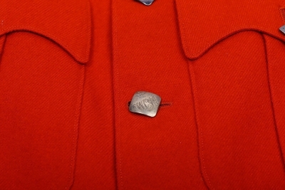 Victorian scarlet undress tunic for an officer of the Westmoreland and Cumberland Yeomanry Cavalry - 3