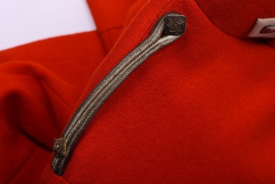 Victorian scarlet undress tunic for an officer of the Westmoreland and Cumberland Yeomanry Cavalry - 5