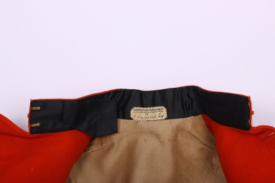 Victorian scarlet undress tunic for an officer of the Westmoreland and Cumberland Yeomanry Cavalry - 8
