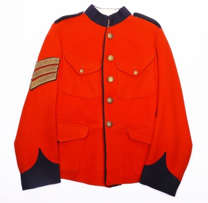 Victorian scarlet wool tunic