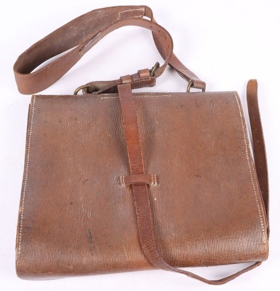 A Large 1918 Dated Staff Officers Leather Document Case Retailed By Harrods