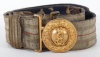 Extremely Rare German WW1 Thuringian Officers Belt Buckle and Parade Belt