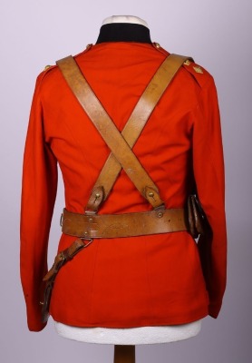 Late Victorian Coldstream Guards lightweight scarlet officers service dress frock coat - 4