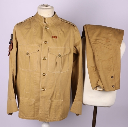 Royal Field Artillery c1903, Battery Sergeant-Major Whittle&acirc;&euro;&trade;s Tropical Dress Tunic and Breeches