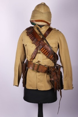 Victorian Boer War period Khaki Drill Tunic to an officer of the Royal Horse Artillery