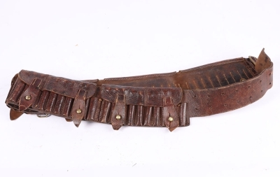 A Boer War Mounted Infantry or Cavalry 6 pocket rifle bandolier - 3
